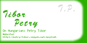 tibor petry business card